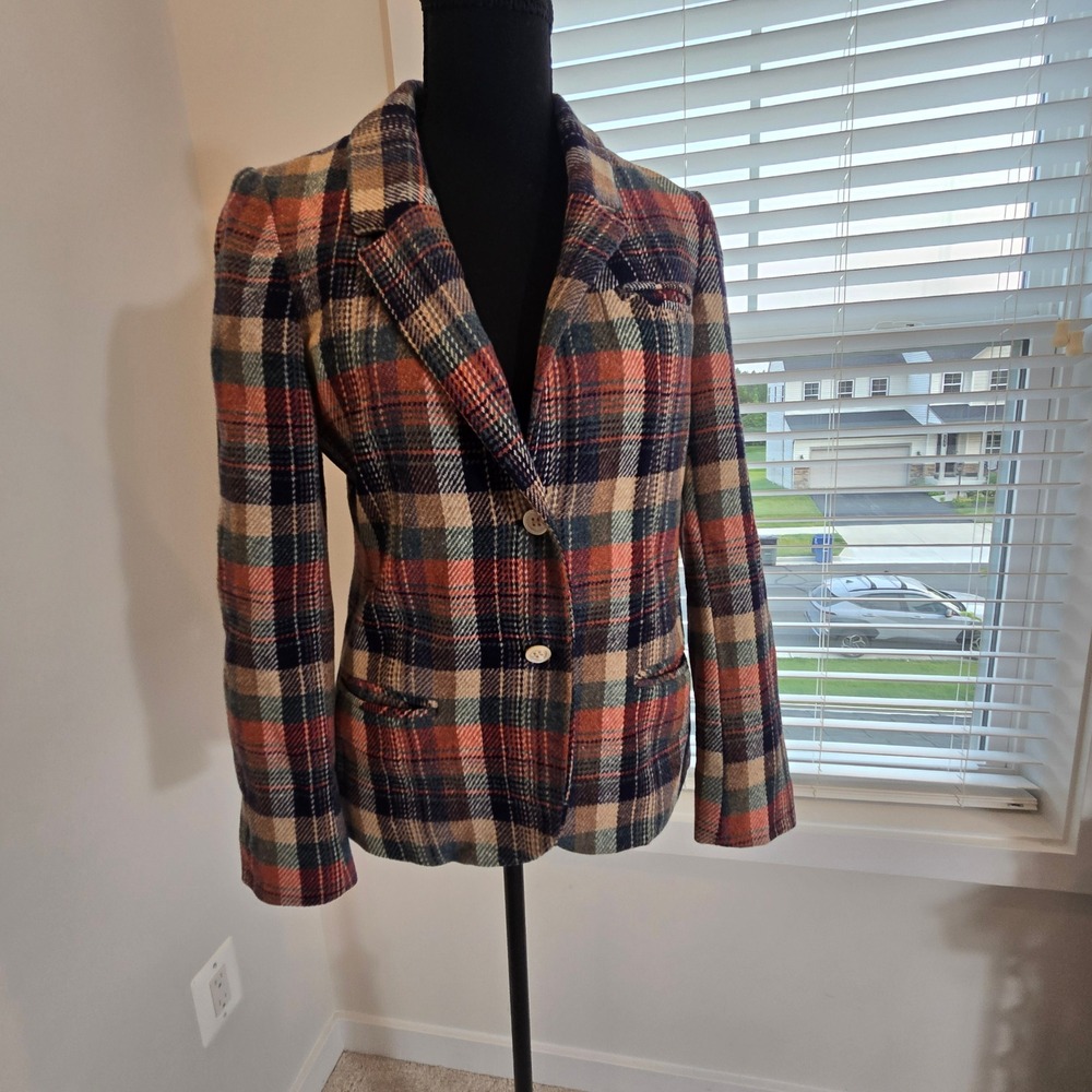 Young Traditions‎ Plaid Blazer Womens 4 Multicolor (01) Vintage Jacket